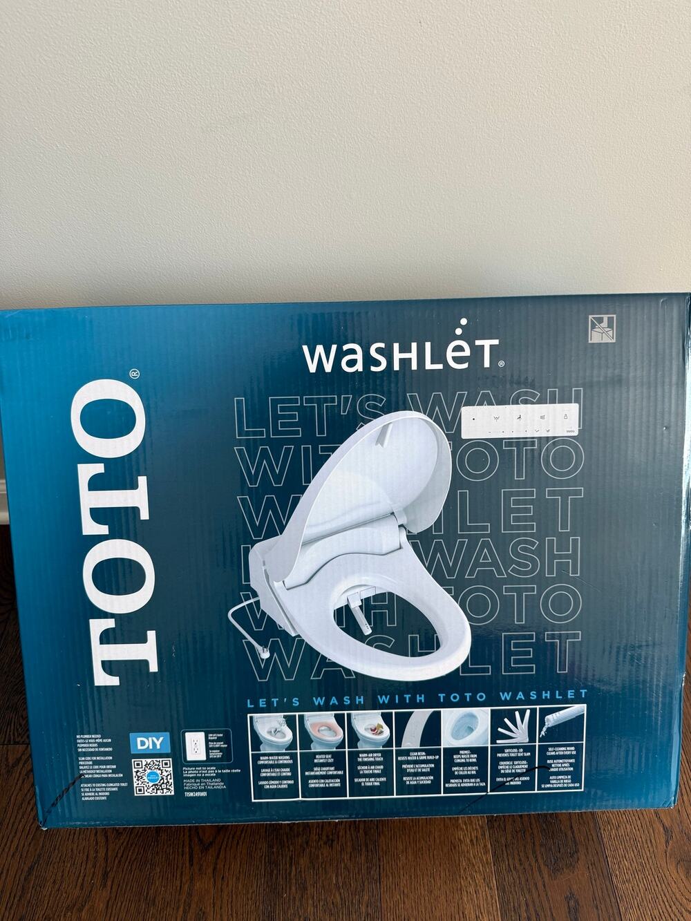 Toto Washlet T1SW2491#01 Bidet Spray Seat